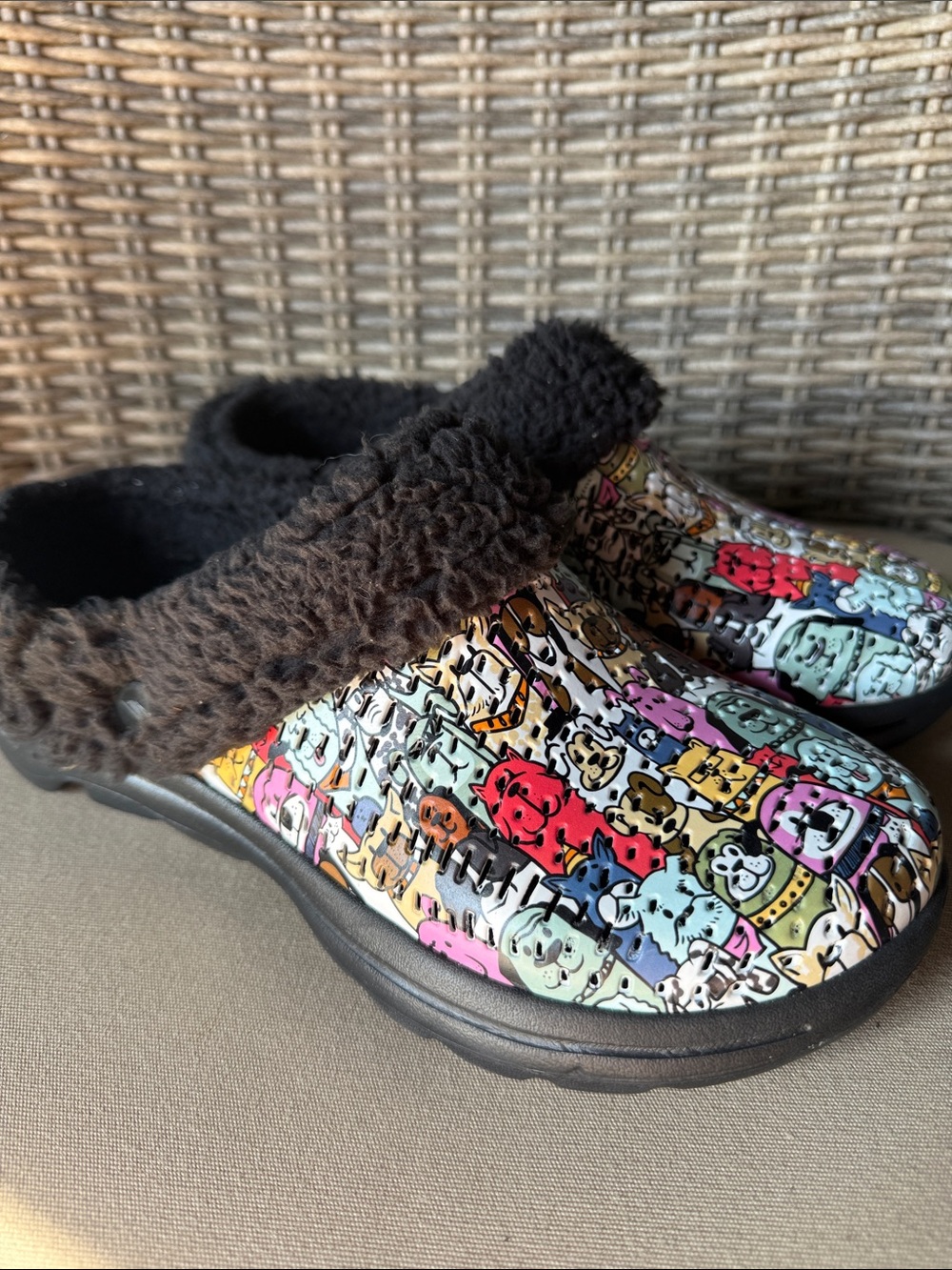 Women’s Skechers GoWalk 5 dogs for life Fuzzy-Lined Slip-On Clogs